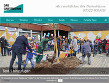 Tablet Screenshot of das-gartenteam.info